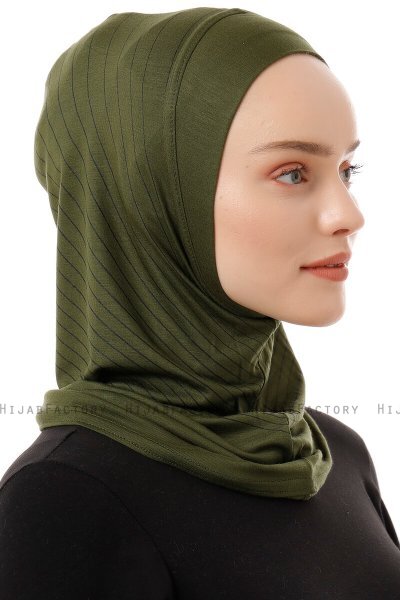 Babe Plain - Hijab Al Amira One-Piece Caqui