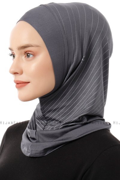 Babe Plain - Hijab Al Amira One-Piece Gris Oscuro