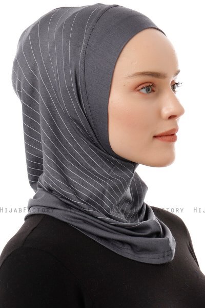 Babe Plain - Hijab Al Amira One-Piece Gris Oscuro