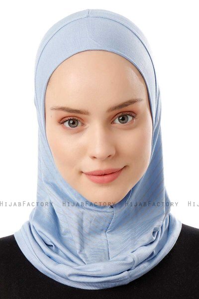 Babe Plain - Hijab Al Amira One-Piece Azul Claro