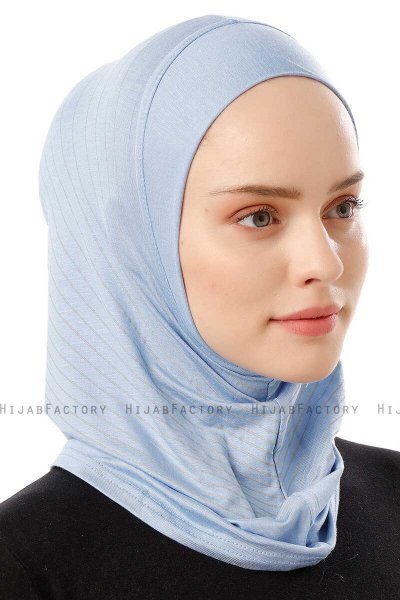 Babe Plain - Hijab Al Amira One-Piece Azul Claro