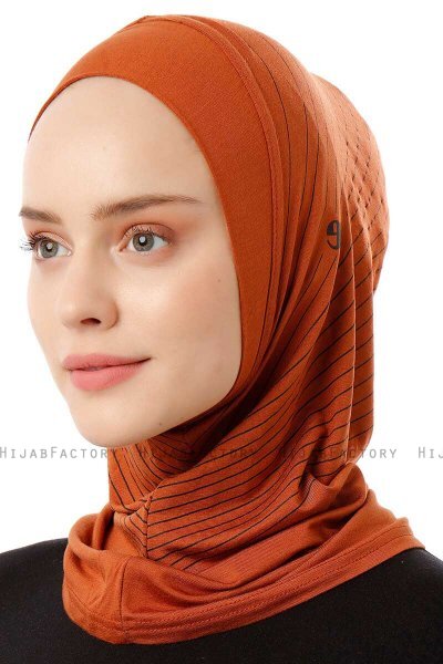 Babe Plain - Hijab Al Amira One-Piece Ladrillo