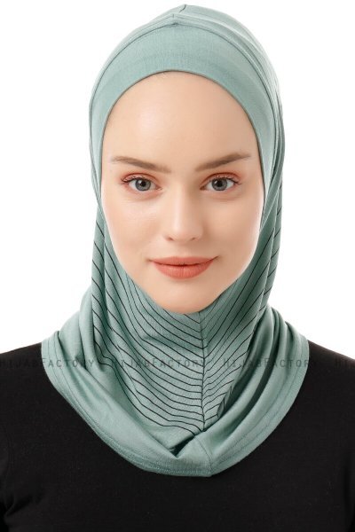 Babe Plain - Hijab Al Amira One-Piece Verde