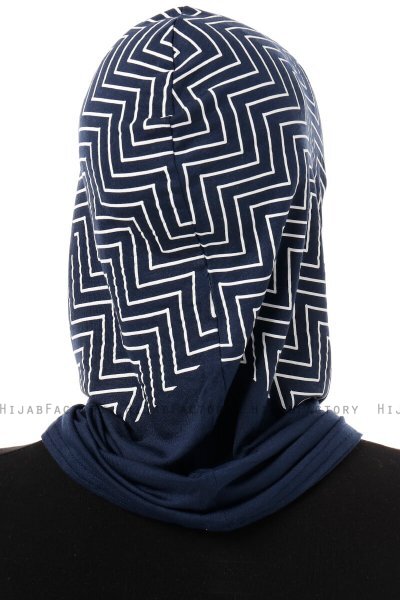 Silva Cross - Hijab Al Amira One-Piece Azul Marino