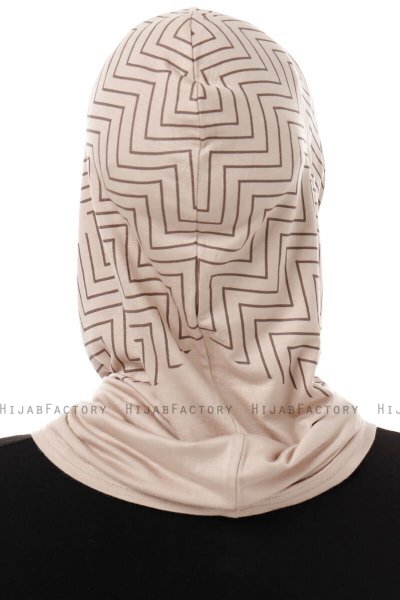 Silva Cross - Hijab Al Amira One-Piece Taupe Claro