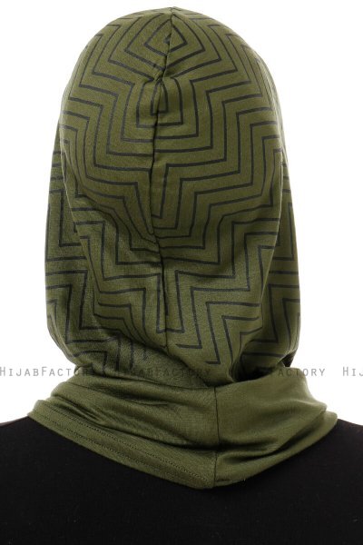 Silva Cross - Hijab Al Amira One-Piece Caqui
