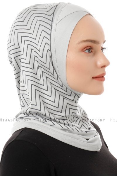 Silva Cross - Hijab Al Amira One-Piece Gris Claro