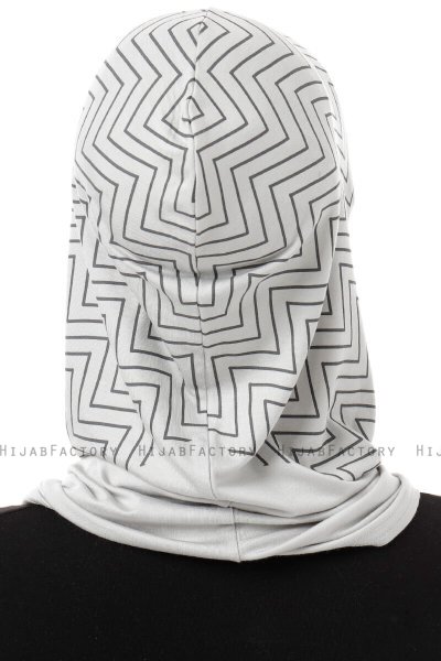 Silva Cross - Hijab Al Amira One-Piece Gris Claro