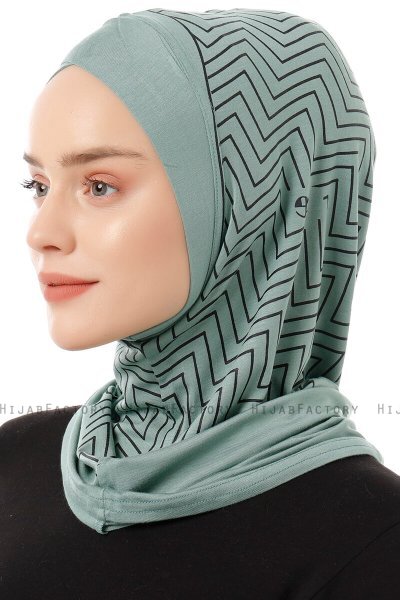 Silva Cross - Hijab Al Amira One-Piece Verde