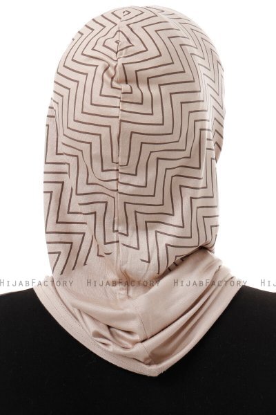 Silva Plain - Hijab Al Amira One-Piece Taupe Claro
