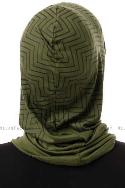 Silva Plain - Hijab Al Amira One-Piece Caqui