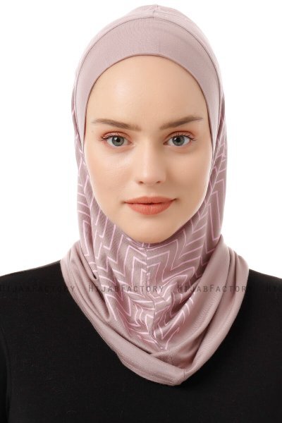Silva Plain - Hijab Al Amira One-Piece Piedra Gris