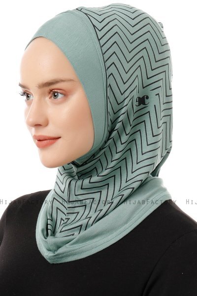 Silva Plain - Hijab Al Amira One-Piece Verde