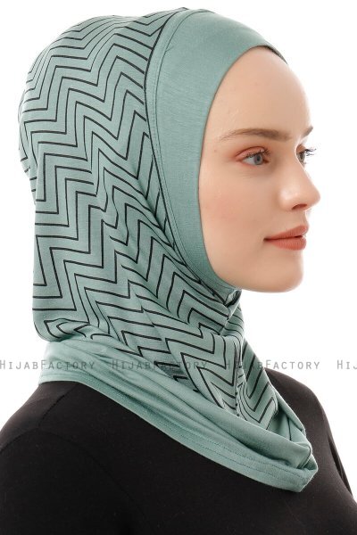 Silva Plain - Hijab Al Amira One-Piece Verde