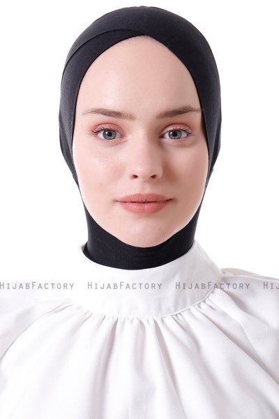 Elnara - Pañuelo Cross Hijab Negro