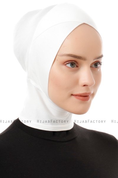 Elnara - Pañuelo Cross Hijab Blanco