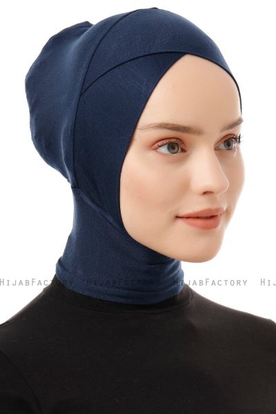Elnara - Pañuelo Cross Hijab Azul Marino