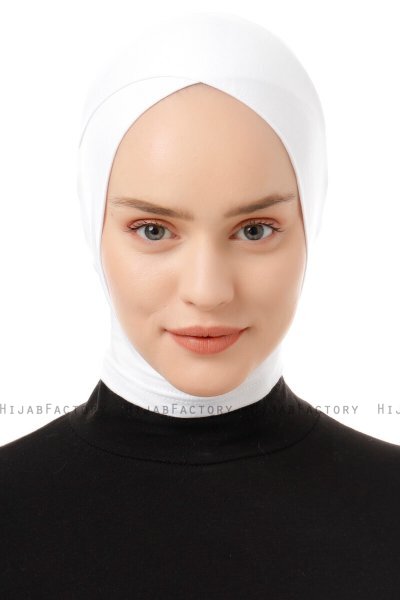 Elnara - Pañuelo Cross Hijab Crema