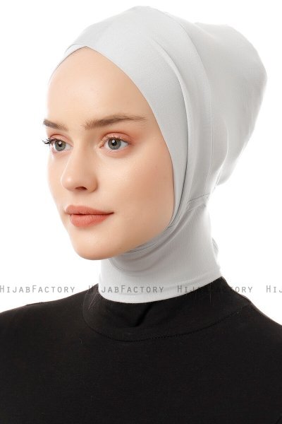 Elnara - Pañuelo Cross Hijab Gris Claro