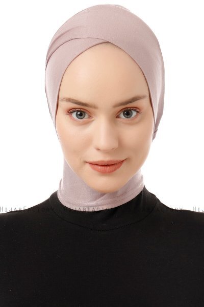 Elnara - Pañuelo Cross Hijab Piedra Gris