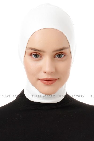 Elnara - Pañuelo Plain Hijab Crema