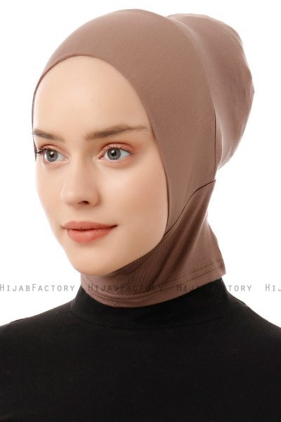Elnara - Pañuelo Plain Hijab Taupe Oscuro