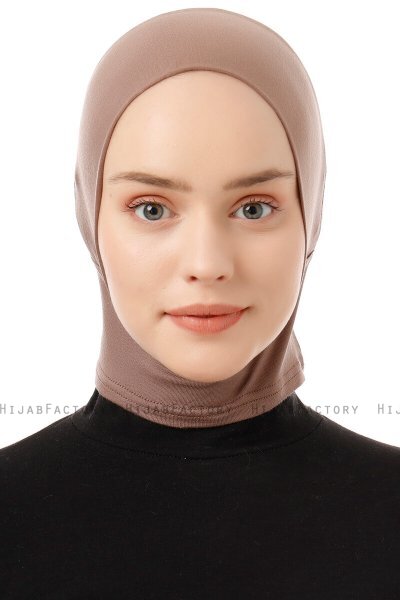 Elnara - Pañuelo Plain Hijab Taupe Oscuro