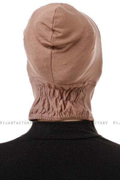 Elnara - Pañuelo Plain Hijab Taupe Oscuro