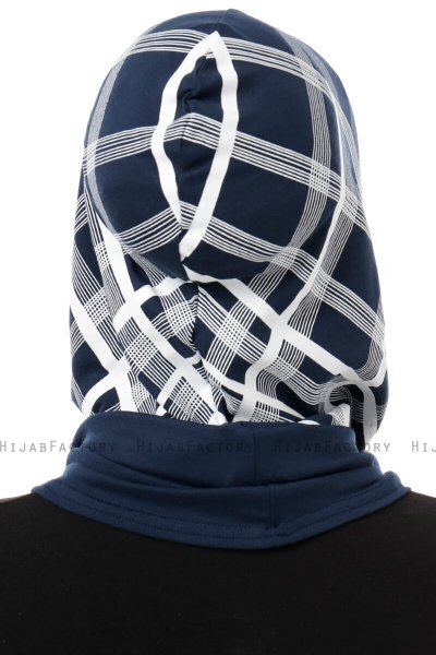 Ekose Cross - Hijab Al Amira One-Piece Azul Marino