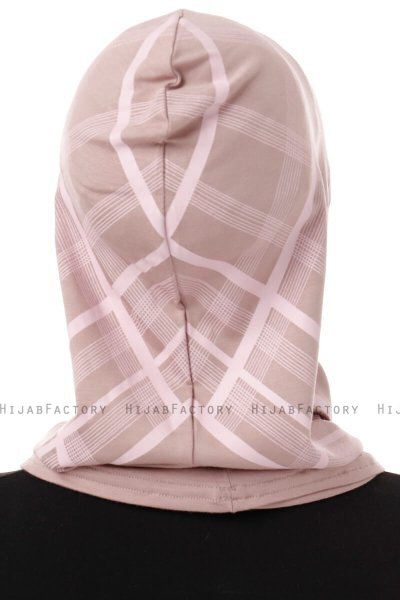 Ekose Cross - Hijab Al Amira One-Piece Piedra Gris