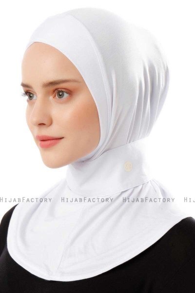 Ceren - Hijab Práctico Viscosa Blanco