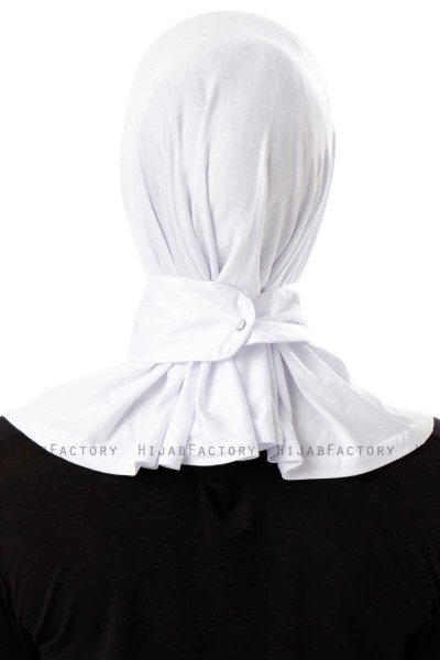 Ceren - Hijab Práctico Viscosa Blanco