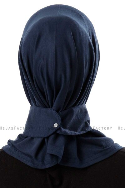 Ceren - Hijab Práctico Viscosa Azul Marino