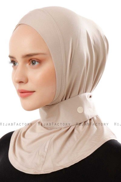 Ceren - Hijab Práctico Viscosa Taupe Claro