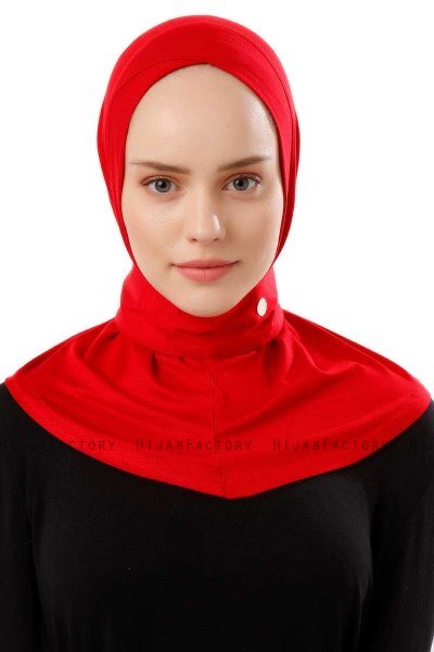 Ceren - Hijab Práctico Viscosa Rojo