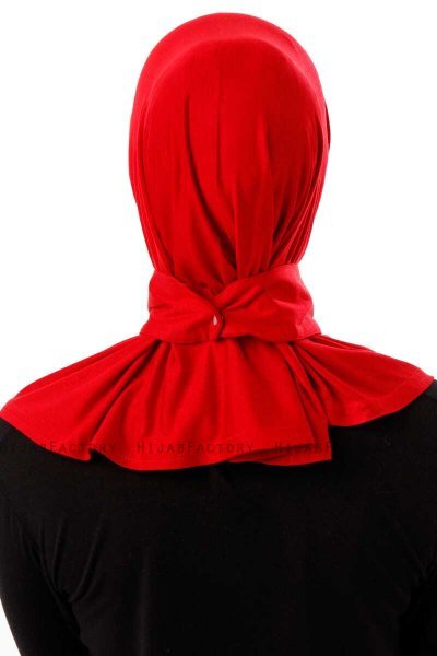 Ceren - Hijab Práctico Viscosa Rojo