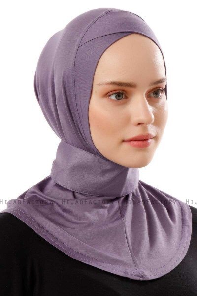 Ceren - Hijab Práctico Viscosa Morado Oscuro