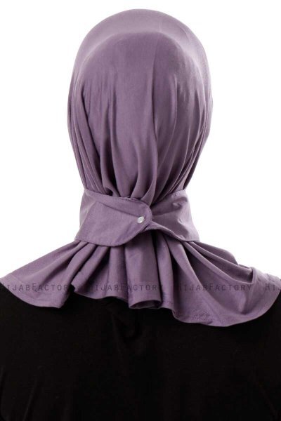 Ceren - Hijab Práctico Viscosa Morado Oscuro