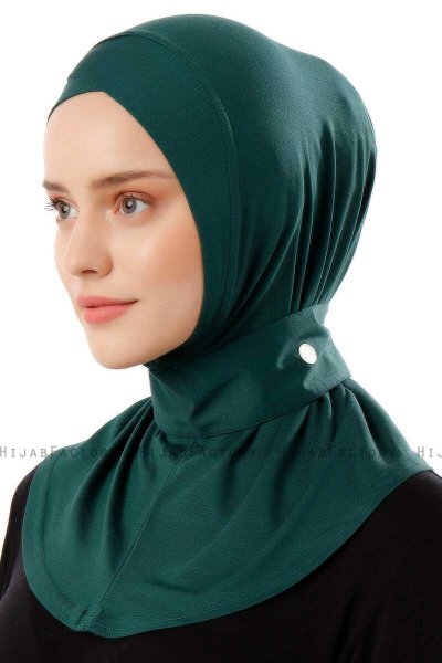 Ceren - Hijab Práctico Viscosa Verde Oscuro