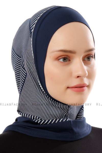 Wind Plain - Hijab Al Amira One-Piece Azul Marino