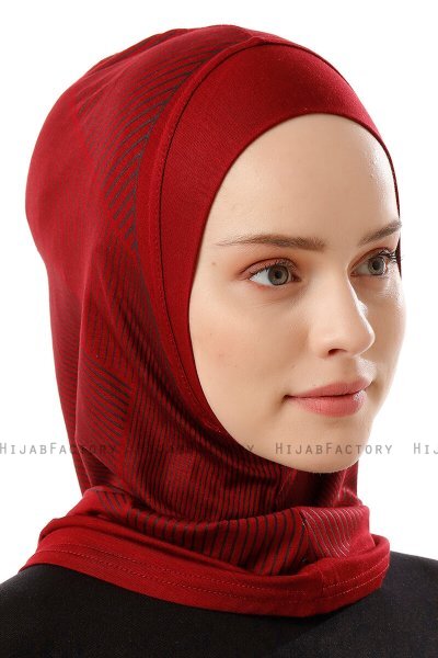 Wind Plain - Hijab Al Amira One-Piece Burdeos