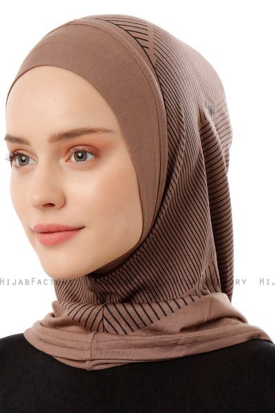 Wind Plain - Hijab Al Amira One-Piece Taupe Oscuro