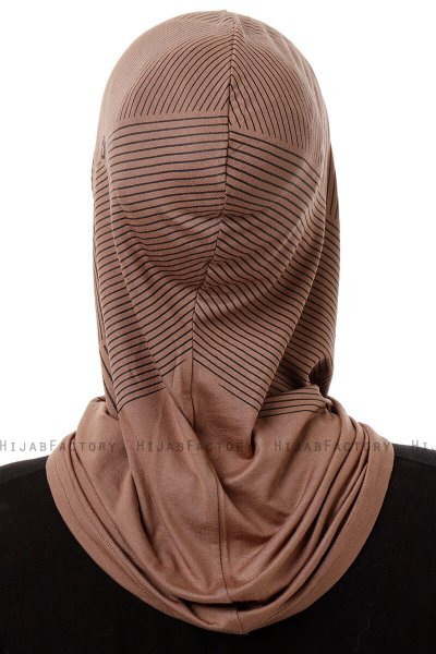 Wind Plain - Hijab Al Amira One-Piece Taupe Oscuro