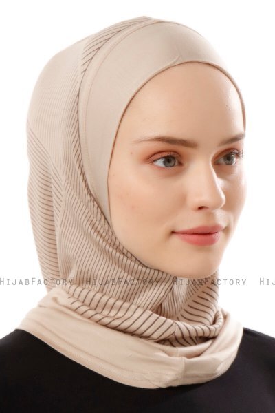 Wind Plain - Hijab Al Amira One-Piece Taupe Claro