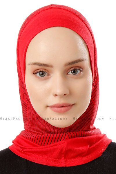 Wind Plain - Hijab Al Amira One-Piece Rojo