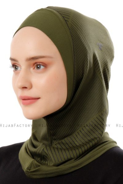 Wind Plain - Hijab Al Amira One-Piece Caqui