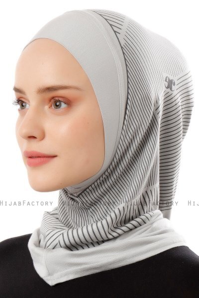 Wind Plain - Hijab Al Amira One-Piece Gris Claro