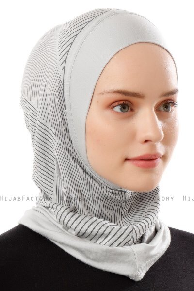 Wind Plain - Hijab Al Amira One-Piece Gris Claro