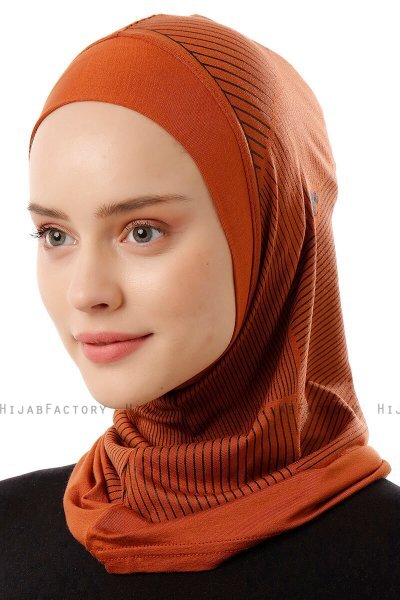 Wind Plain - Hijab Al Amira One-Piece Ladrillo
