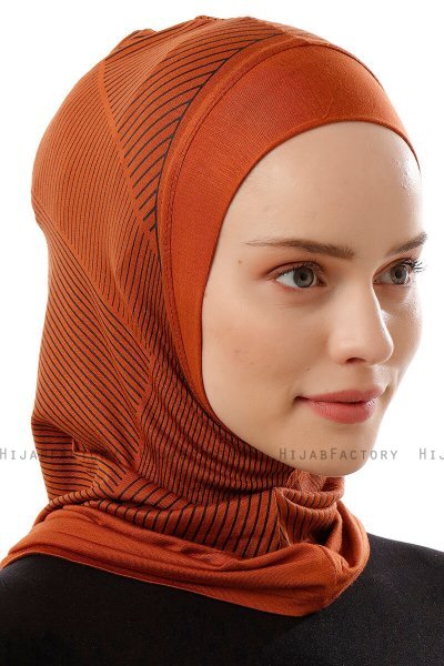Wind Plain - Hijab Al Amira One-Piece Ladrillo